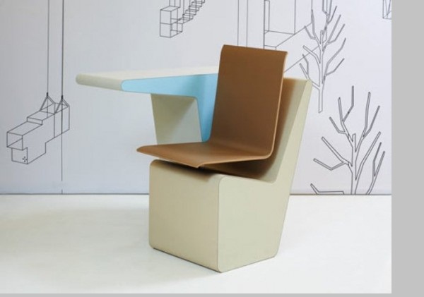 #006 SideSeat – минималистский мини-офис от голландских дизайнеров