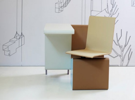 #006 SideSeat – минималистский мини-офис от голландских дизайнеров