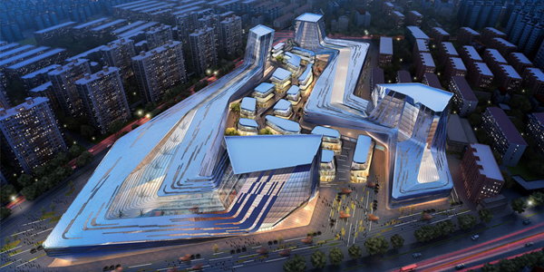 «Городской каньон»: проект многоцелевого центра в Шанхае