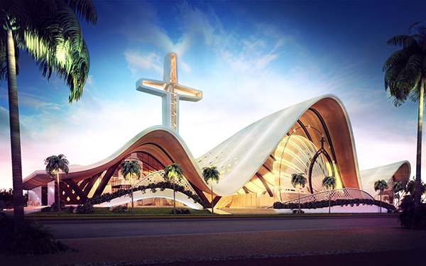 Basilica In Cancun: церковь нового поколения от испанских архитекторов