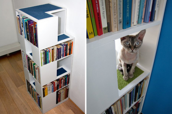 CatCase – шкаф для книг и котов от Urban Cat Design