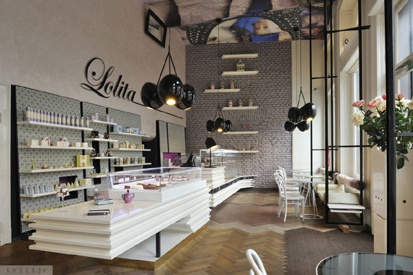 Интригующий дизайн кофейни Lolita Coffeehouse в Любляне (Словения)