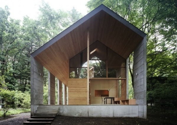 Omizubata N House - бетонный летний дом от японских архитекторов