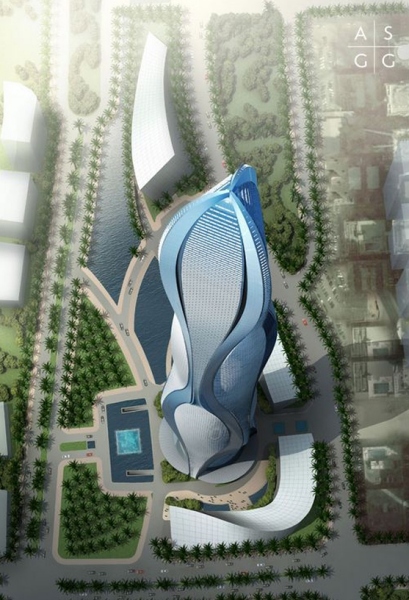 Проект волнообразного небоскреба в Дубае