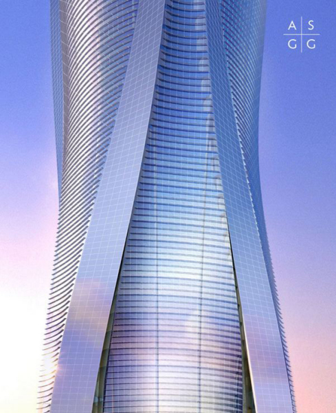 Проект волнообразного небоскреба в Дубае