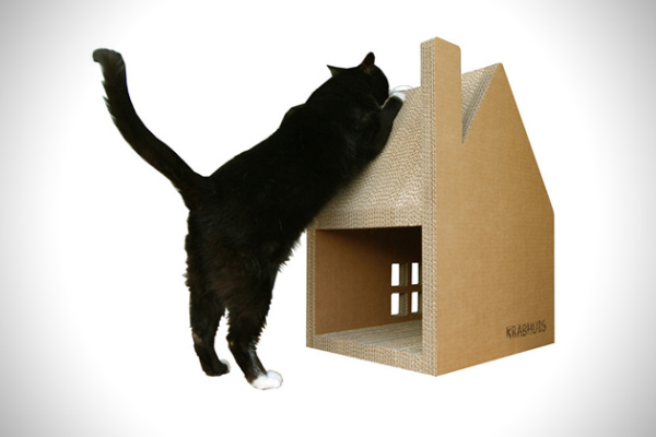 Scratch house: картонный дом для вашей кошки
