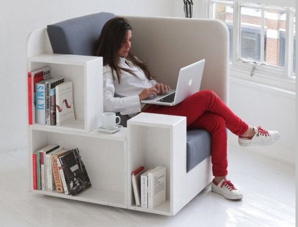 OpenBook: кресло-библиотека от британских дизайнеров