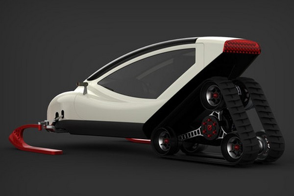 Snowmobile - концепт снегохода будущего от Michal Bonikowski