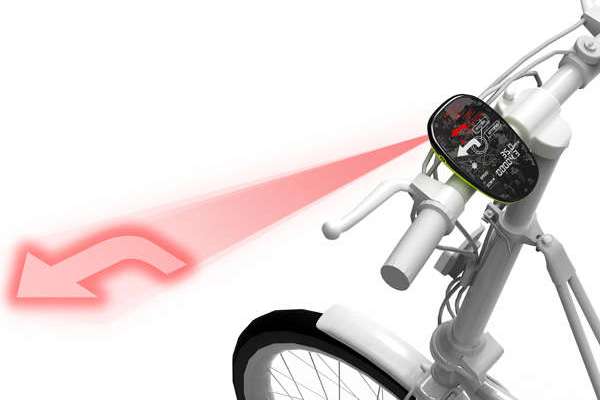 Лазерный GPS-навигатор для велосипедов