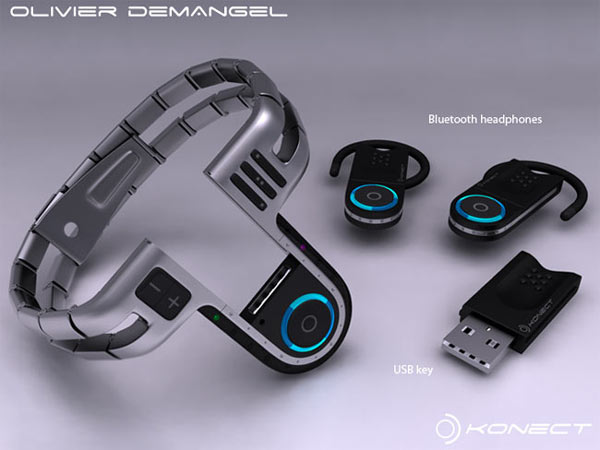 Tokyo USB Concept Watch: Bluetooth-гарнитура в комплекте