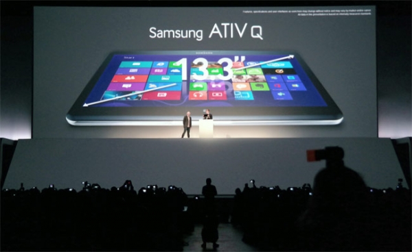 Samsung  ATIV Q: планшет с диагональю 13,3 дюймов 