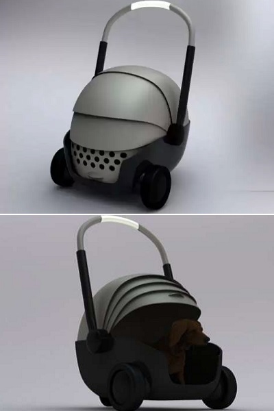 Концептуальная переноска-коляска для домашних любимцев от Brian Jeffcock