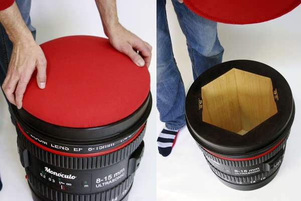 Camera Lens Stool - креативный табурет для фотографов от Monoculo Design Studio