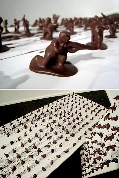 Шоколадные игрушечные солдатики от Stephen J. Shanabrook