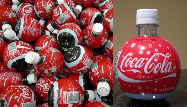 Рождественский дизайн бутылки Coca-Cola Classic