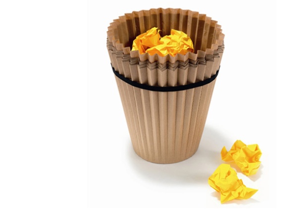 'Формочка для кекса' – креативный и удобный мусорный контейнер для бумаги