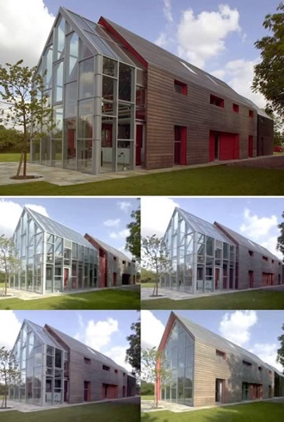 Sliding house - стеклянный дом-'слайдер' от dRMM Architecture