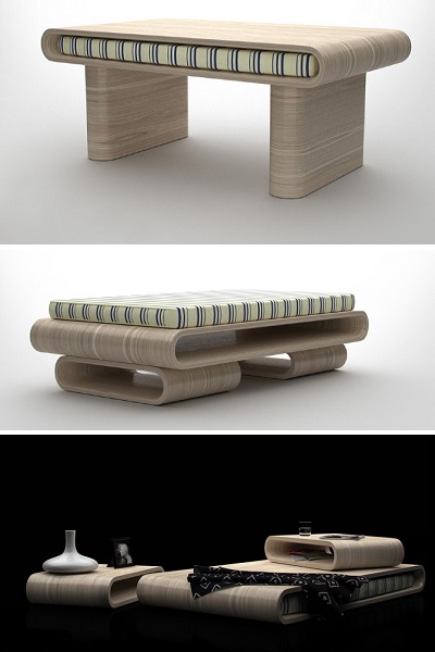 Модульный стол Tavoletto Collection от Federico Floriani