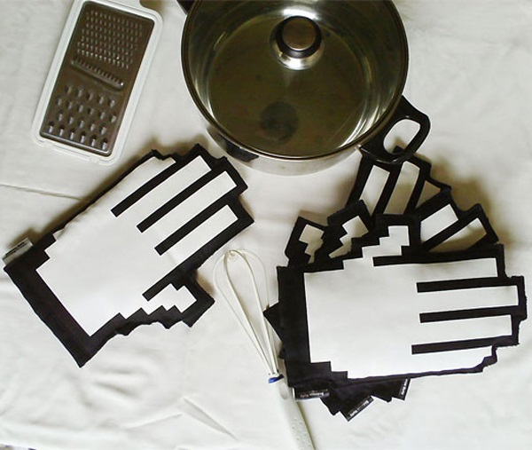 Геймерские кухонные рукавицы Pixel oven mitts