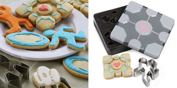 Гиковский набор для выпечки Portal cookie cutter set