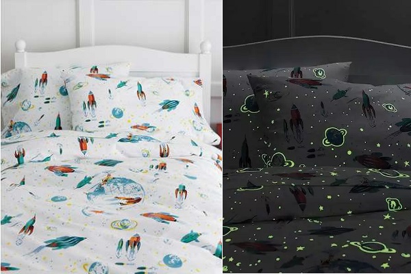Glow-in-the-Dark Sheets - необычное постельное белье для детей, боящихся за...