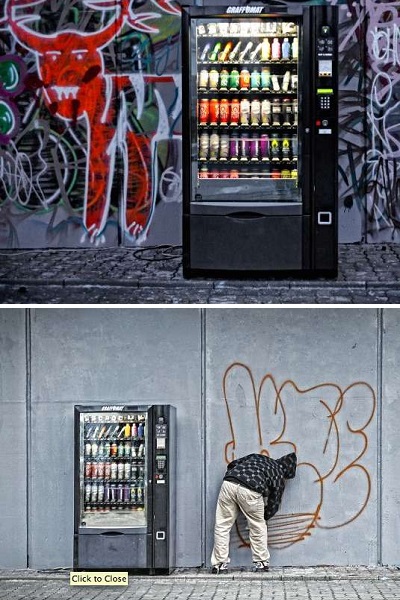 Graffomat - круглосуточный торговый автомат для уличных художников