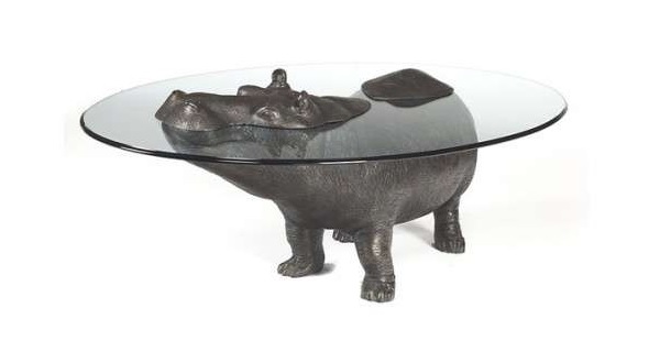 Столик из коллекции Hippo Coffee Table Collection - забавная мебель в форме животных от Mark Stoddart