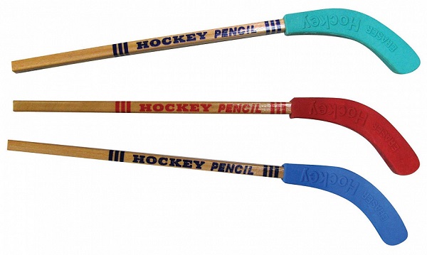 Hockey stick pencils – набор карандашей-'клюшек' для фанатов хоккея