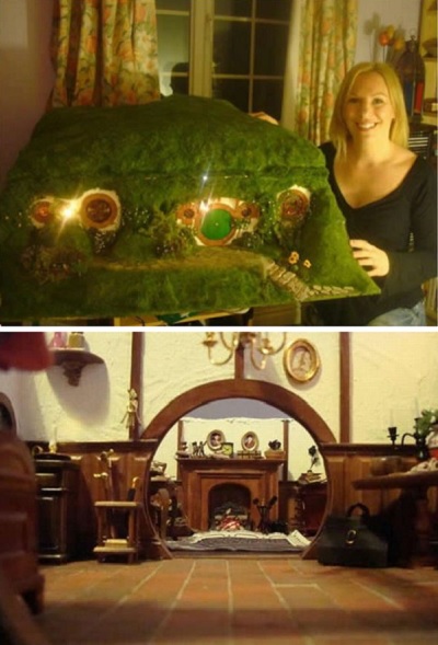mini Hobbit Home - макет хоббитанской деревни от Maddie Chambers