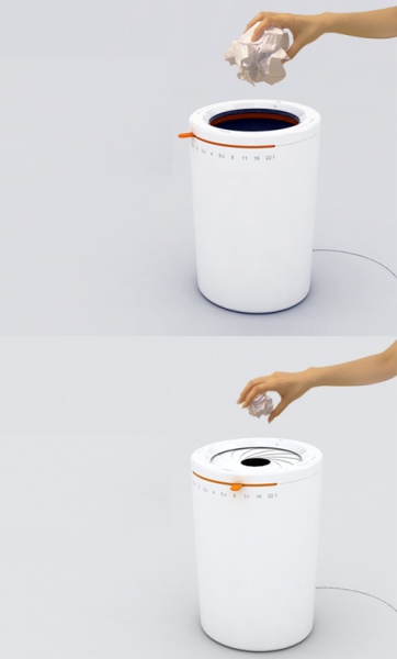 Mint-Pass Rubbish Can от Jongchul Kim – креативный мусорный контейнер, умеющий определять размер выкидываемых предметов