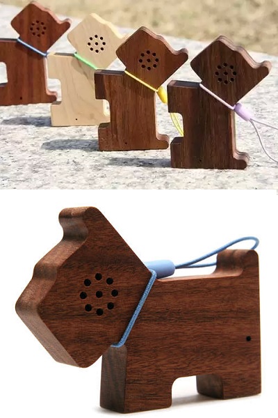 Портативная колонка Motz Dog Wooden Speaker от Motz Korea