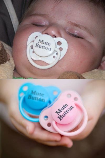 Оригинальная соска-пустышка Mute Button pacifier