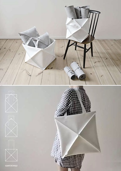 Omni Bag от Kumeko - холщовая сумка-оригами для походов и в пир, и в мир