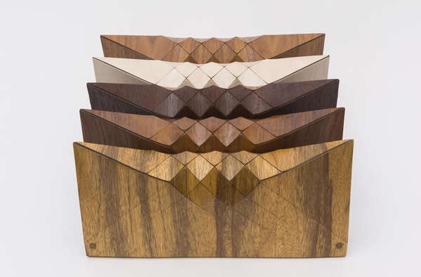 Tesler + Mendelovitch - деревянные клатчи-оригами от Artnau