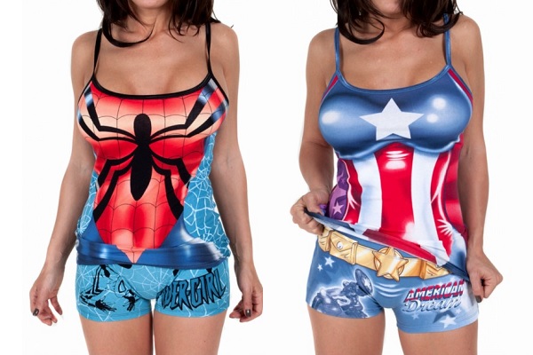 Пижамы для подружек супергероев от интернет-магазина Spencer’s