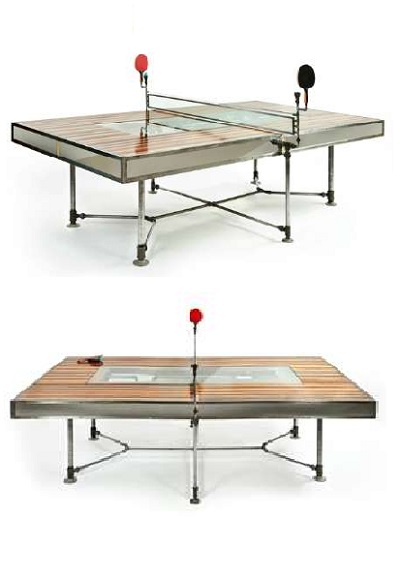 Punctuated Equilibrium от Akke Functional Art - стол для семейных трапез и игры в пинг-понг