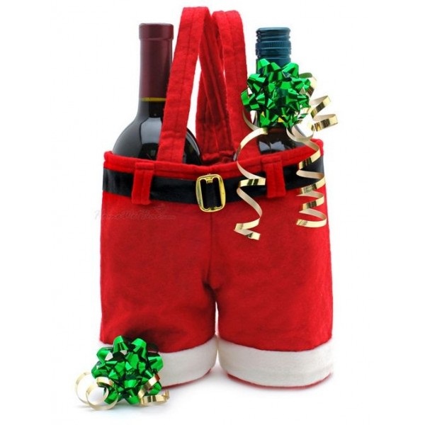 Santa Claus Pants - креативная сумка-'штаны Санты' для алкоголя и конфет