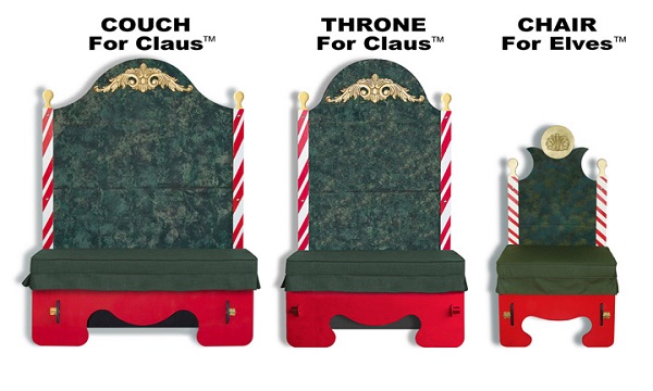 Santa’s chairs от Tampa Santa - коллекция рождественских стульев для всей семьи