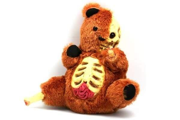 Полумишка-полускелет Zombie Teddy Bear