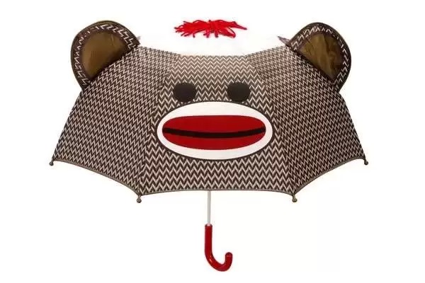 Sock Monkey Umbrella - улыбчивый дизайнерский зонт для детей и взрослых