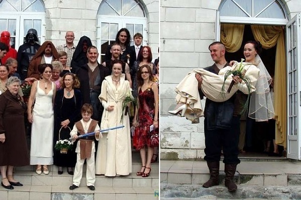 Оригинальная тематическая свадьба в стиле 'Звездных войн'