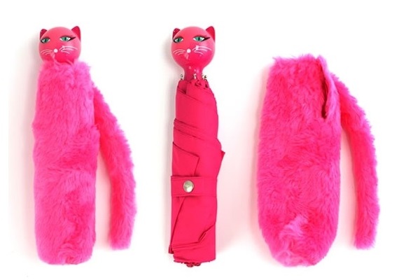 Pink Kitty Umbrella - яркий и удобный дизайнерский зонт от Vanina Crescioni