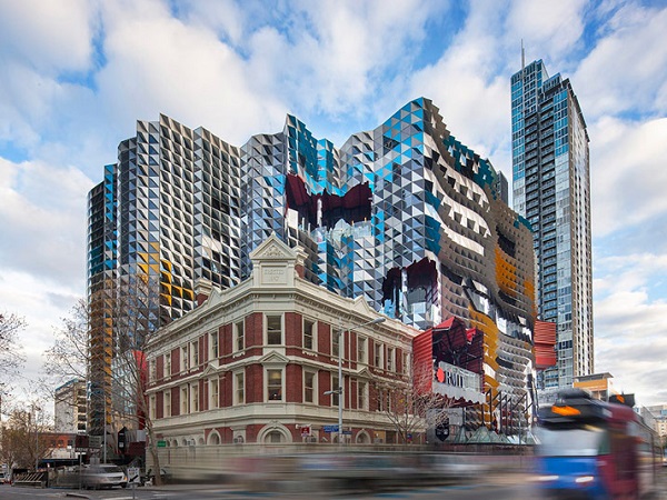 'Пикселизованное' креативное здание университета RMIT в Мельбурне