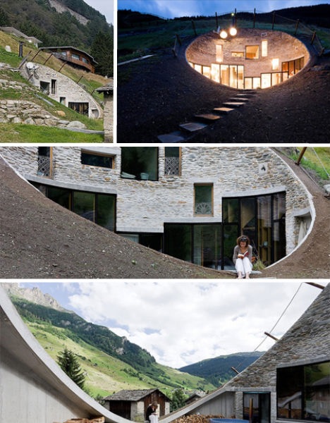 Увеличенная версия домика хоббита от SeARCH и Christian Muller Architects