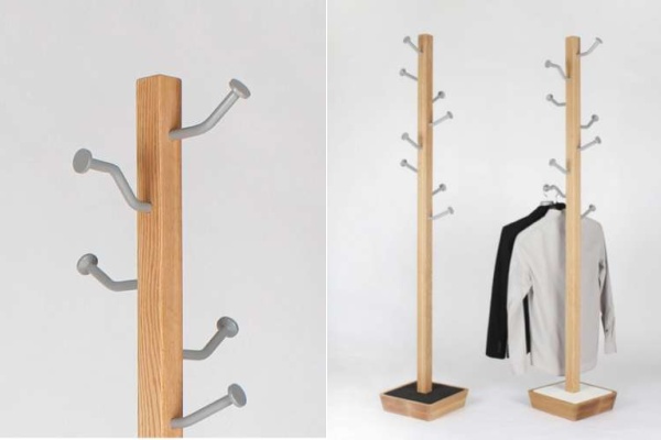 Незамысловатые вешалки MOT Hanger - идея оригинального использования веток в интерьере от Jongho Park Hits