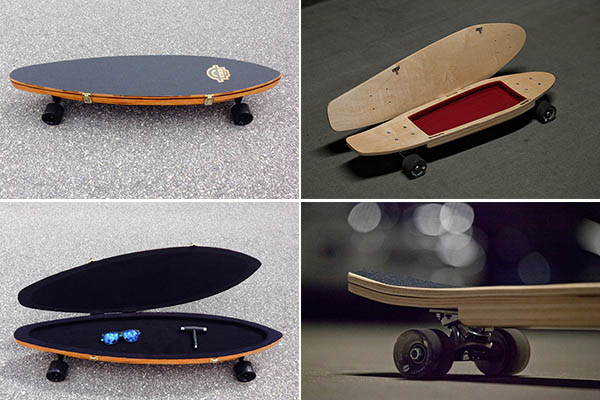 BriefSkate: скейтборд с ящиком для хранения вещей