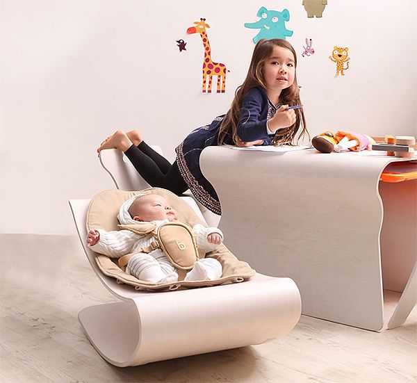 Bloom Coco Stylewood Baby Bouncer: детское кресло-шезлонг