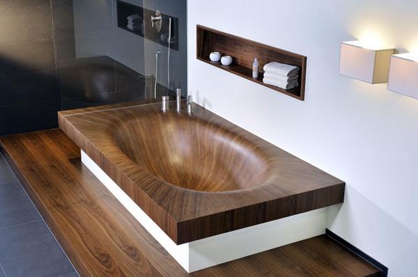 Деревянные ванны от швейцарской компании Alegna