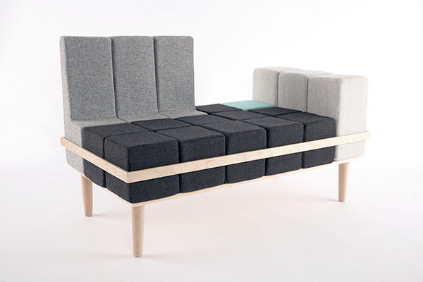 Модульный диван Bloc'd: для тех, кто любил собирать кубики 