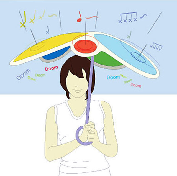 Drumbrella: музыкальный зонт.